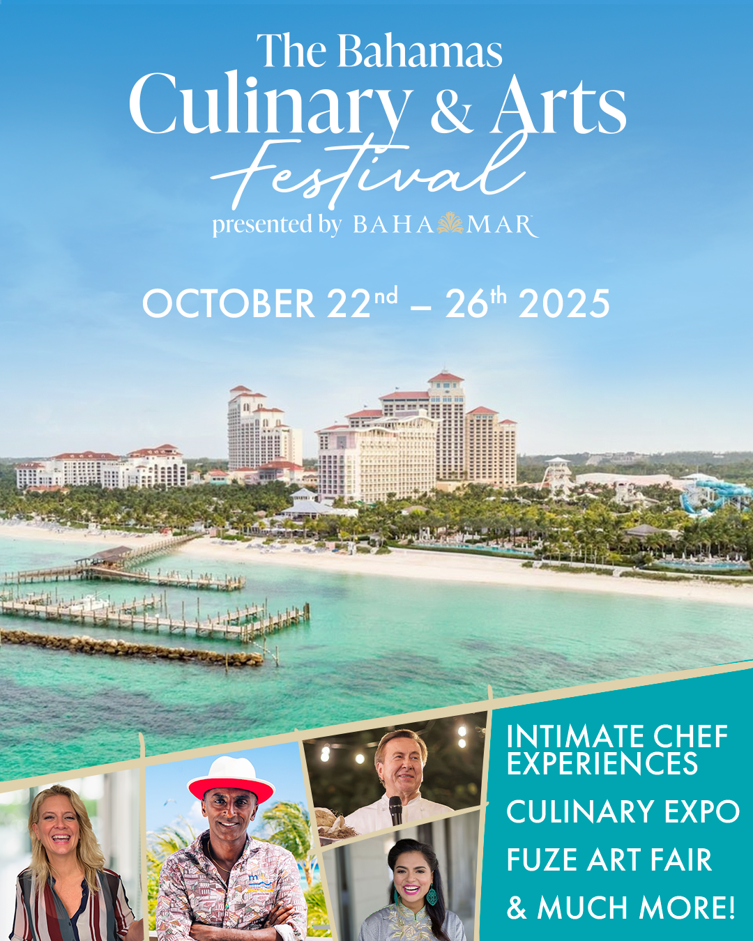 The Bahamas Culinary & Arts Festival at Baha Mar — oceanfront hero