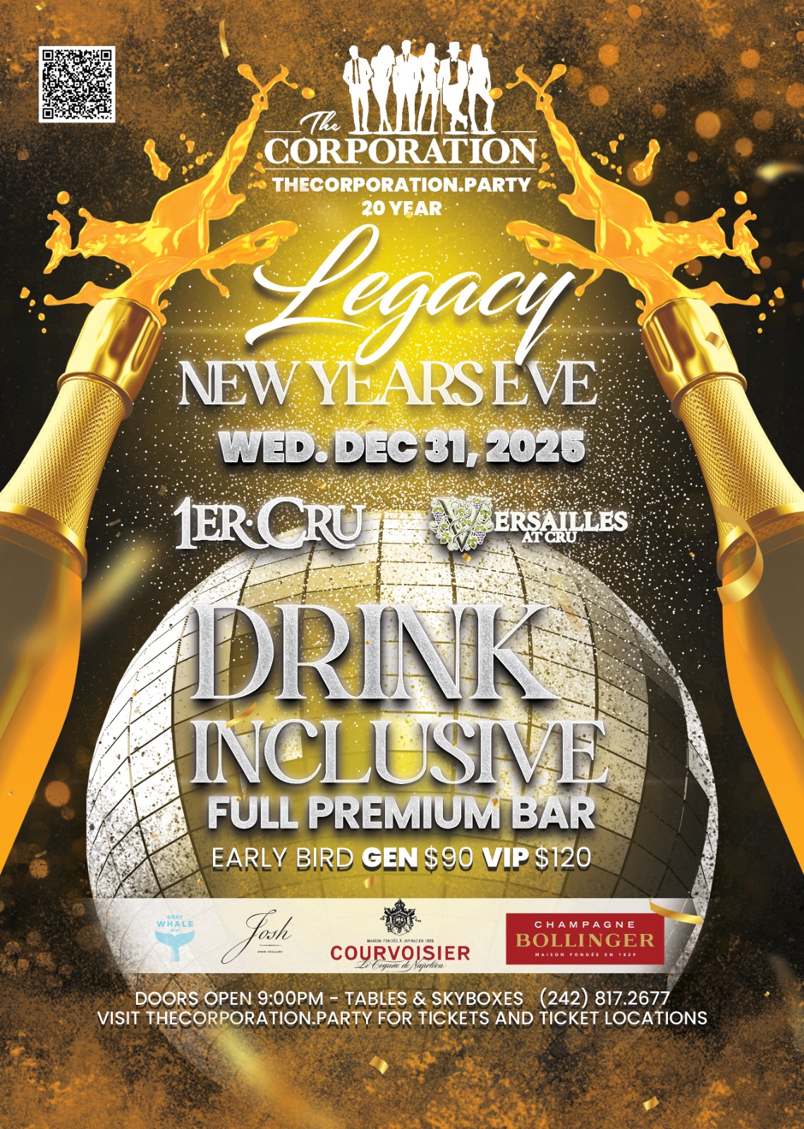 Legacy New Year’s Eve — Drink Inclusive Flyer