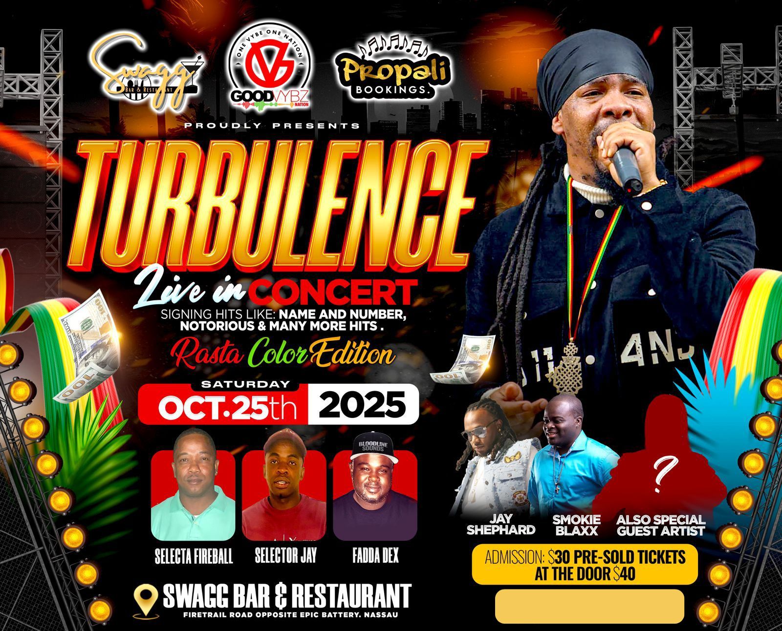 Turbulence — Live in Concert (Rasta Color Edition) event flyer
